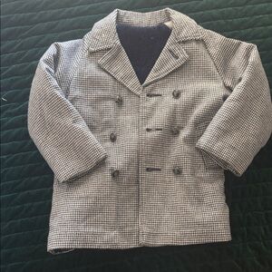 Sears boy’s Classic Houndstooth Pea Coat